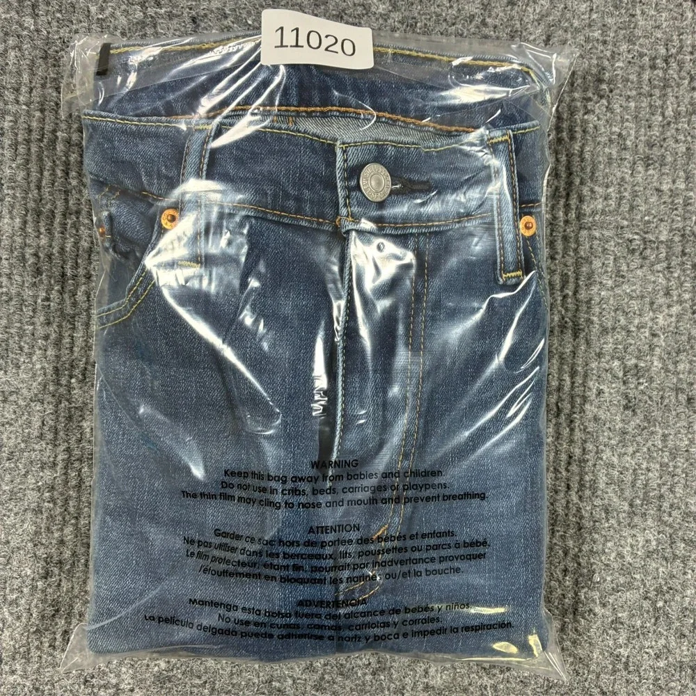 Levi's 511 Mens Straight Jeans Size 36x30 Blue Denim Stretch Mid Rise Casual